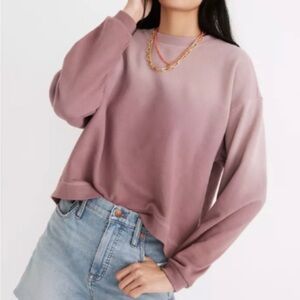 Madewell Dip-Dye (Re)sourced Cotton Swing Sweatshirt Size Small